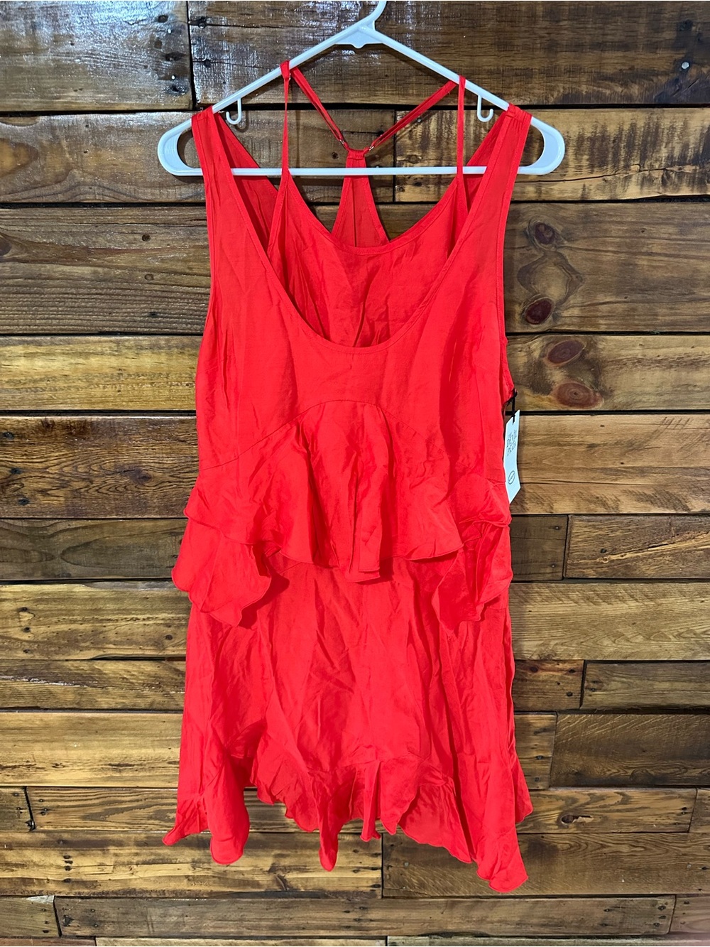 Prada Red Ruffled Tank Mini Dress - Picture 4 of 8